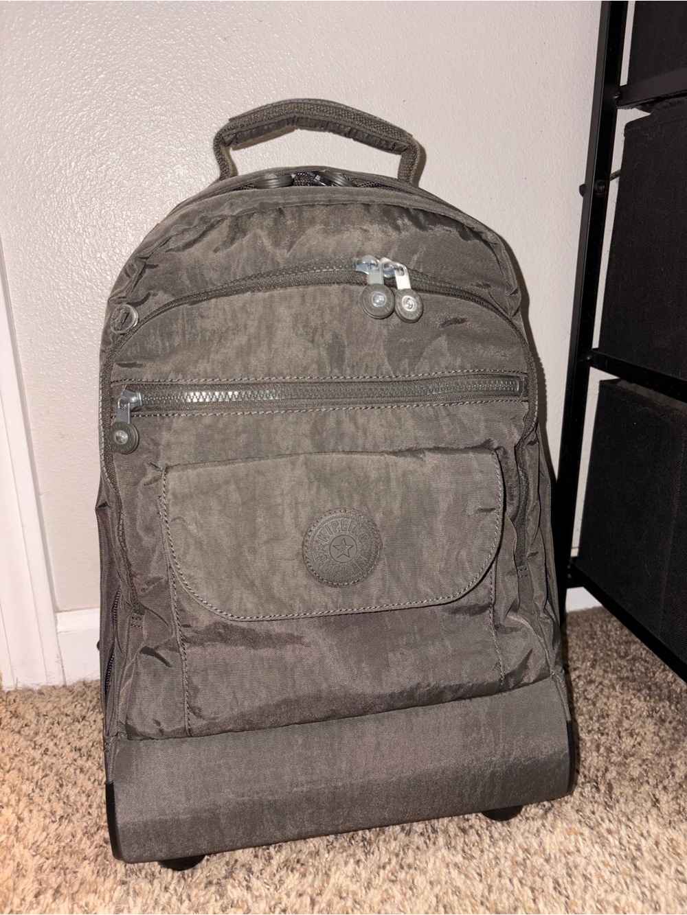 Kipling Men's Olive olive green Backpack with Front Flap Pocket